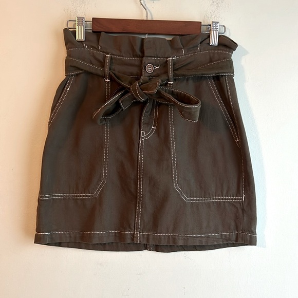Free People Paper Bag Tie Waist Skirt - Picture 3 of 8